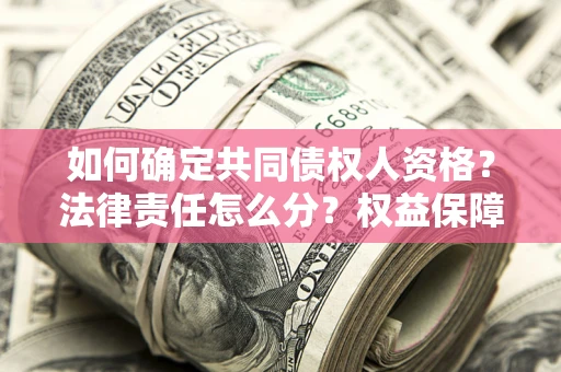 北京如何确定共同债权人资格？法律责任怎么分？权益保障技巧揭秘！