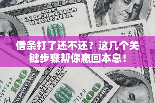 北京借条打了还不还？这几个关键步骤帮你赢回本息！