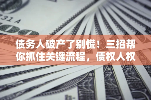北京债务人破产了别慌！三招帮你抓住关键流程，债权人权益不再缩水