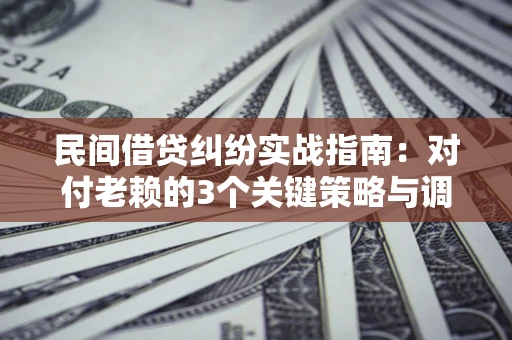北京民间借贷纠纷实战指南：对付老赖的3个关键策略与调解盲区解析