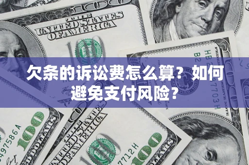 北京欠条的诉讼费怎么算？如何避免支付风险？